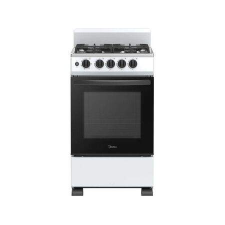 Cocina Multigas 50cm Blanca Midea 20tmg4pwar1 Blanco