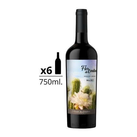Vino Tinto Flor De Cardon Malbec Caja x 6
