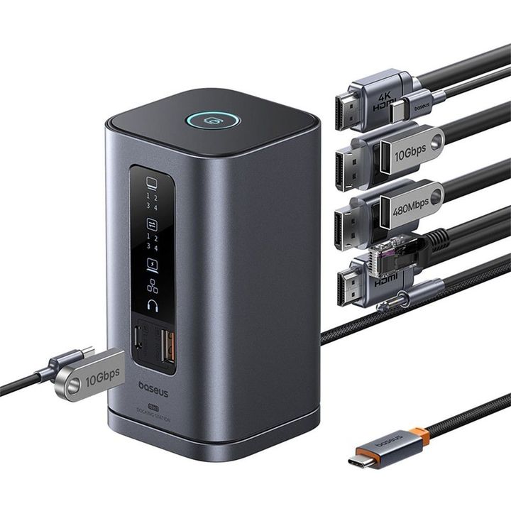 Docking Station Baseus Spacemate 11 en 1 USB-C para Mac - Vista 3
