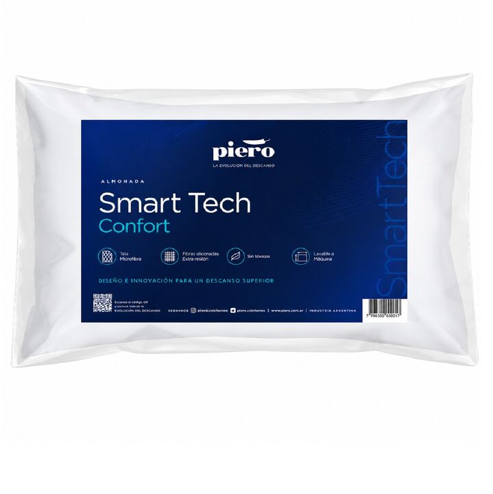 Almohadas Smart Tech Confort Piero Fibra 70x40cm Combo x4 - Vista 4