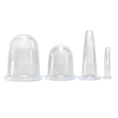 Set X4 de Copas Ventosas de Vacío Gadnic PLQ13 De Silicona Para Rostro Y Cuerpo
