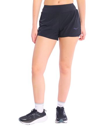 Short Saucony Outpace 2 In 1 Mujer Running Negro
