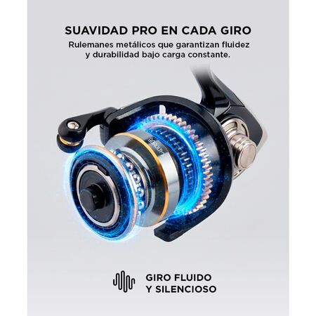 Reel de Pesca Frontal Linnhue Rio Laguna Pesca Variada apto Multifilamento