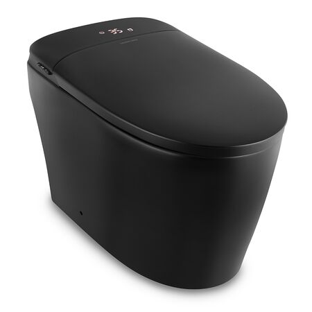 Inodoro Inteligente Sansei Mizu Bidet Incorporado Temperatura Luz + Back Up De Batería Negro SZINSNC1AN