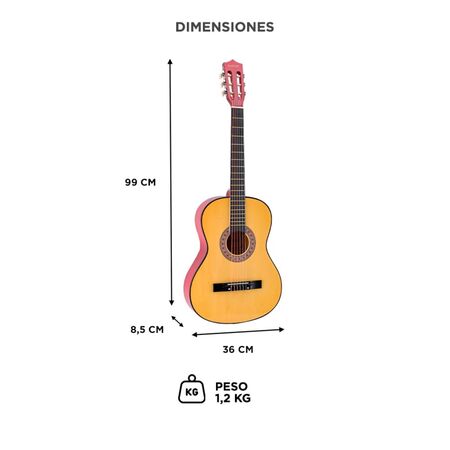 Guitarra Criolla Gadnic 39 COLOR (Beige)