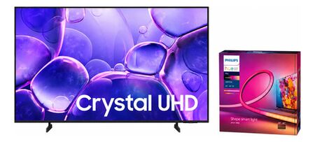 Combo Smart Tv Samsung 55 Crystal Uhd U8000f 4k + Tira Led