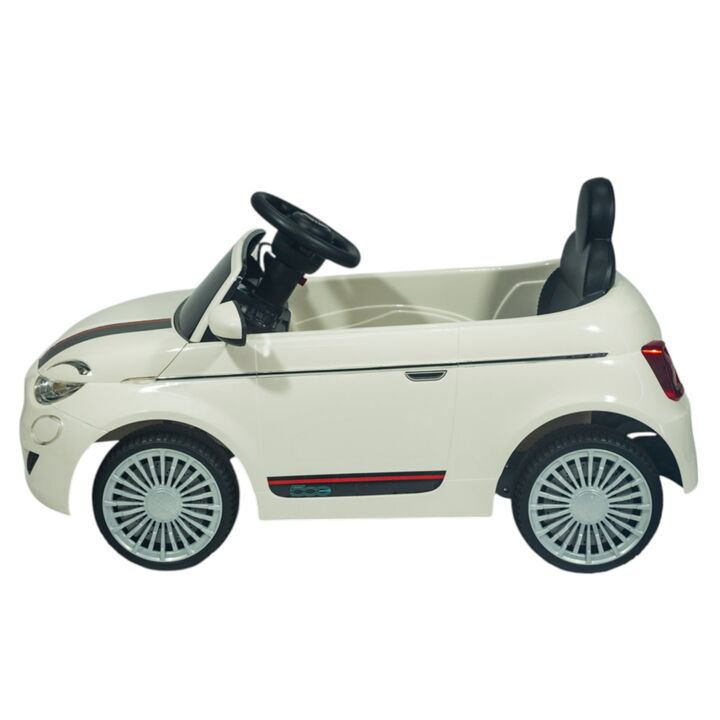 Auto a batería Fiat 500 Infanti Blanco - Vista 3