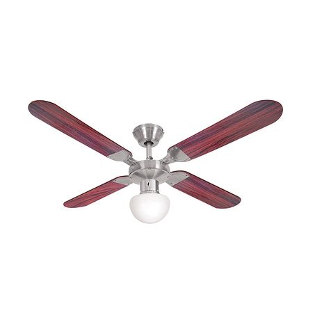 Ventilador de techo Liliana 4 Palas de Madera Reversibles 120cm