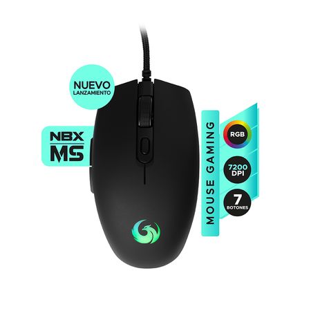Mouse Gamer NBX Rgb 7200dpi Sensor Óptico Nbx-ms07210