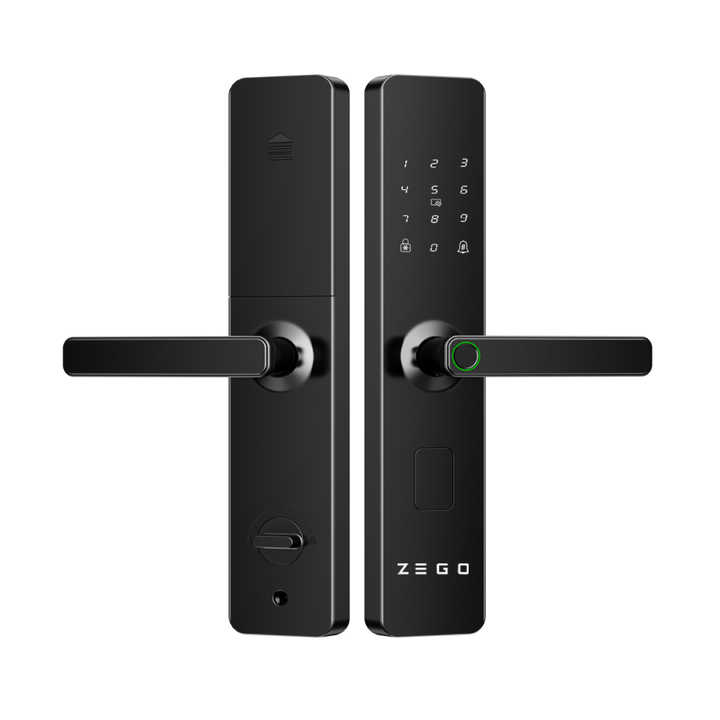 Cerradura Smart Digital Wifi Zego Tarjeta App 6068 Steel-line Negro - Vista 1