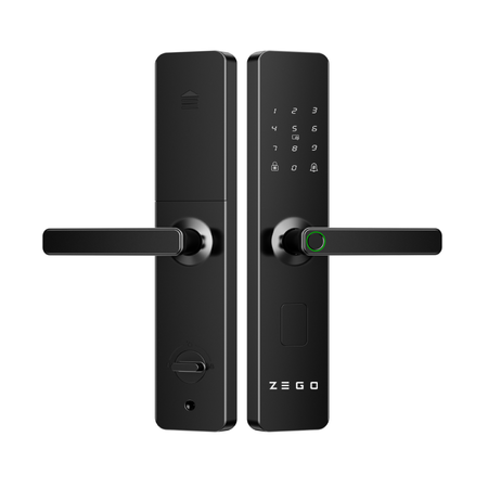 Cerradura Smart Digital Wifi Zego Tarjeta App 6068 Steel-line Negro