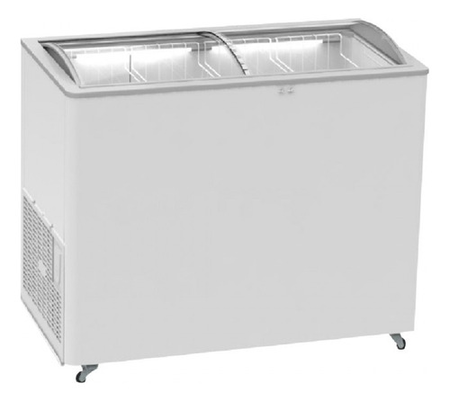 Freezer Exhibidor Horizontal Recto Tapa Vidrio Curvo 230 Lts
