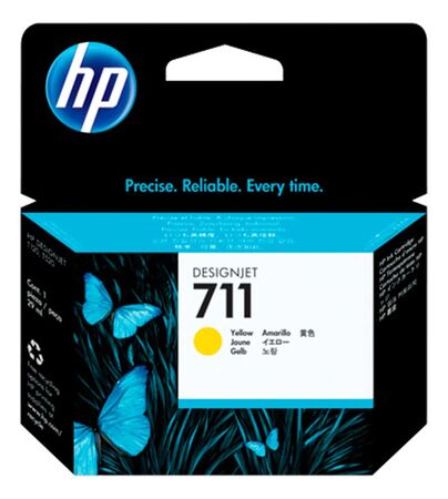 Cartucho De Tinta Hp 711 Amarillo Cz132a Plotter T120 T520