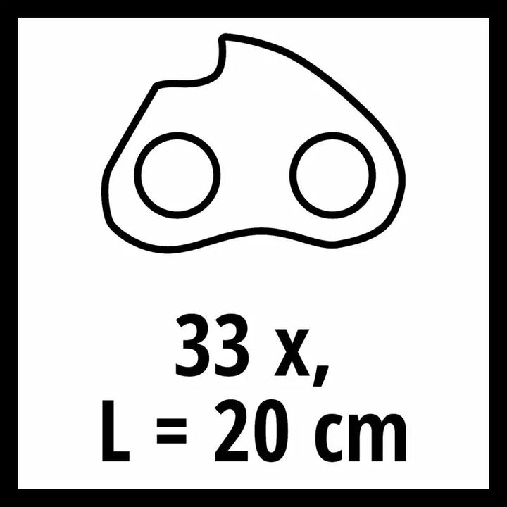 Einhell Cadena para motosierra de 20 cm, 3/8", 33 DL, 1,1 mm - Vista 3