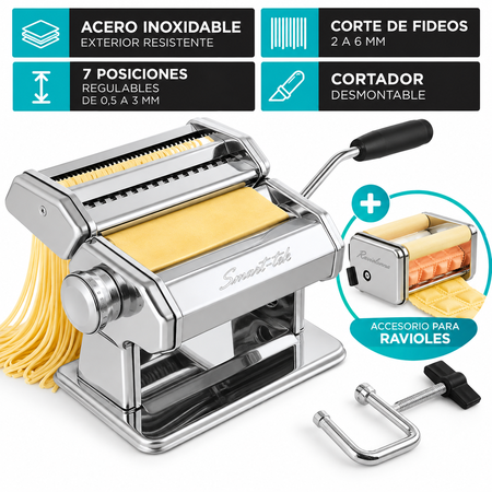 Fabrica de Pastas Raviolonna Smart Tek con Accesorio Ravioles