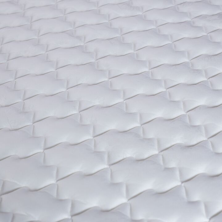 Colchon y Sommier Inducol April 2 Plazas y Media 140x190 Resortes Bonnell y Pillow Top Blanco - Vista 5