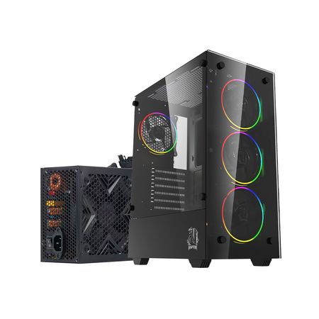Gabinete Gamer Raptor Sentinel con Fuente Raptor Volt 650W 80+ Bronze