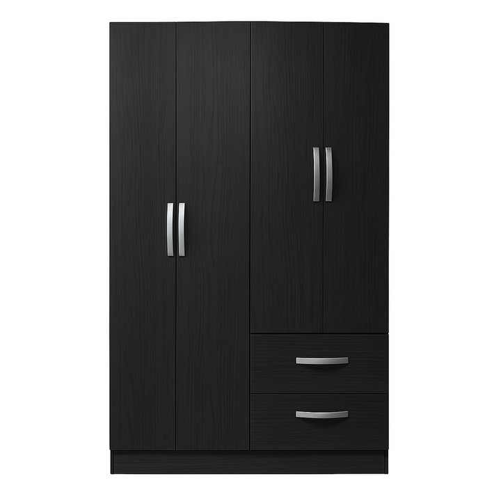 Ropero Placard 4 Puertas y 2 Cajones Ebano Maximo Family - Vista 2