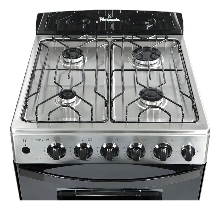 Cocina Florencia 5538 Multigas de 4 Hornallas de Acero Inoxidable - Vista 2