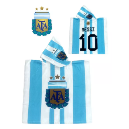 Poncho infantil AFA Argentina 3 estrellas