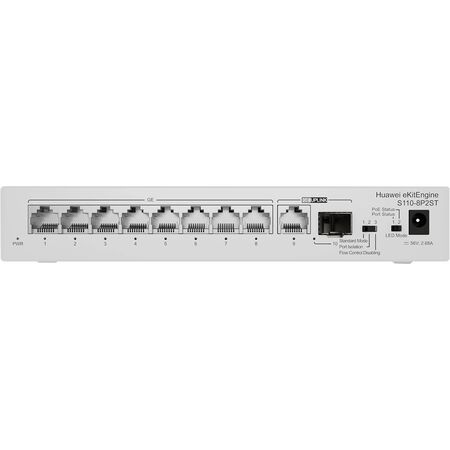 Switch Huawei Ekitengine S110-8p2st 8 Poe+ (124w) Ge Sfp (170v A 240v)