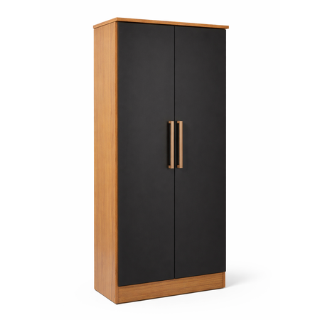 Zapatero Botinero Reforzado con 2 Puertas Maximo Fortaleza 18 pares Grafito Teca