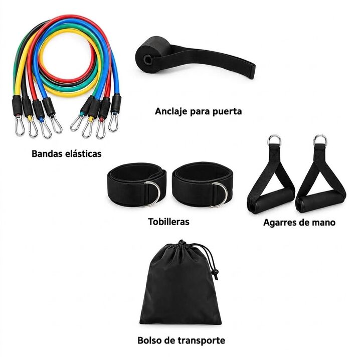 Kit 11 piezas bandas elásticas + agarres - Vista 2