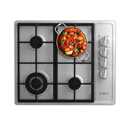 Anafe a Gas 60 cm Acero Inoxidable Drean AGDR60EIA1