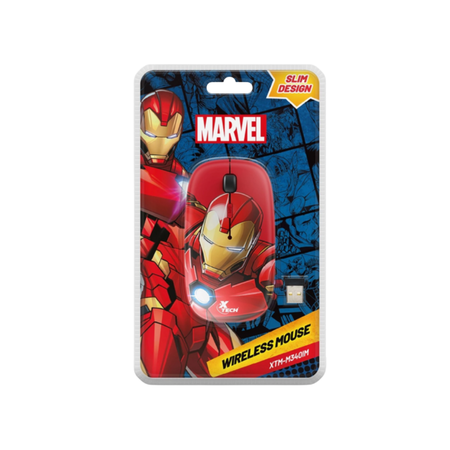 MOUSE XTECH IRON MAN EDITION (C:ROJO XTMM340IM)