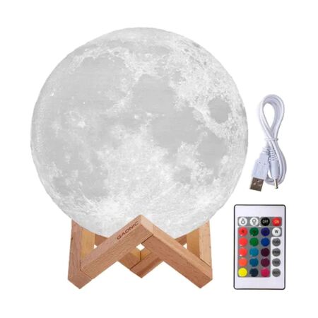 LAMPARA LUNAR GADNIC 16 COLORES 18CM (C:BLANCA LUNA0002)