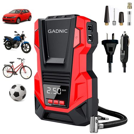 Compresor de Aire Inflador Gadnic Portátil 12V 220V