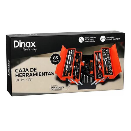 SET/CAJA DE HERRAMIENTAS DINAX X85PCS