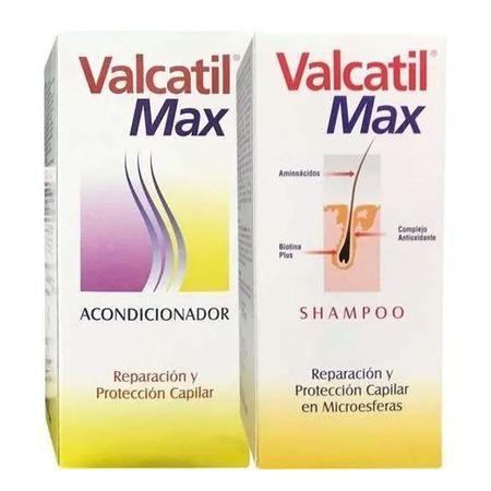 Combo Valcatil Max Shampoo Acondicionador Anticaida X300ml