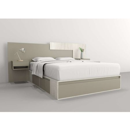 Box Multifunción 1.60 Mts 4 Cajones 1 Botinero Tables Cod: 6443 Nevado y Gris