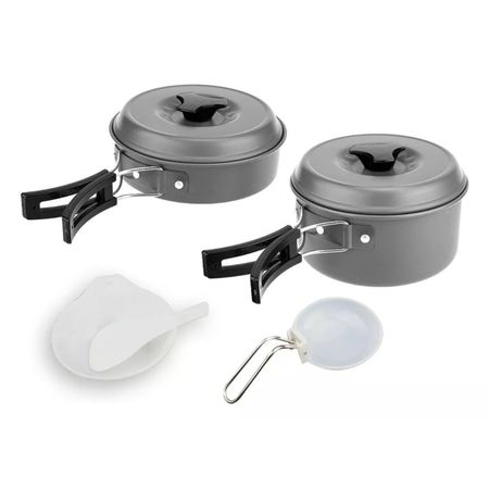 MARMITA PARA CAMPING DE 7 PIEZAS KUSHIRO FMCS-M2P7