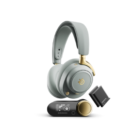 Auriculares Inalámbricos SteelSeries Arctis Nova Elite Sage Gold