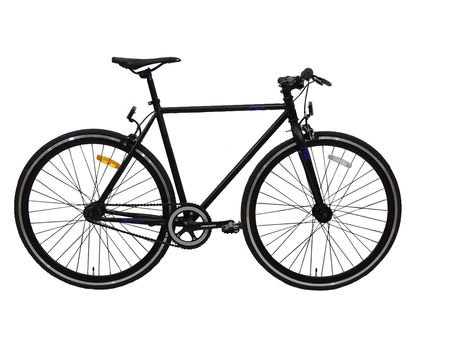Bicicleta Fixie Fire Bird / 700x23c / Cuadro de acero / 1Vel. / Talle 56 / Negro-Azul