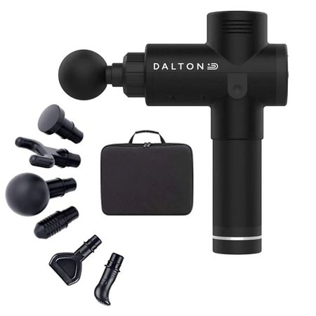 Pistola Masajeadora Dalton Digital 6 Accesorios + Estuche USB-C DA-MASAJ-05