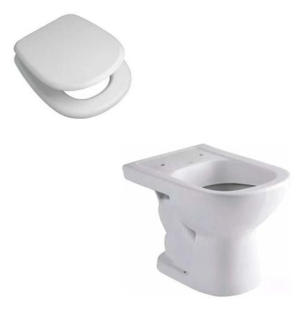 Combo Ferrum Inodoro Bari Corto Ikcm +tapa Asiento Tkxmc 