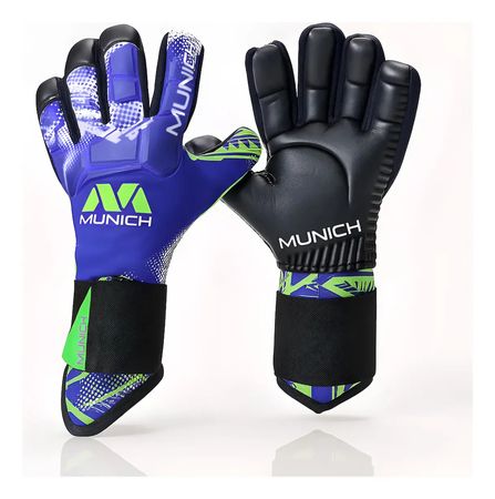 Guantes Arquero Profesional Munich Loyalty Latex Aleman Azul 11