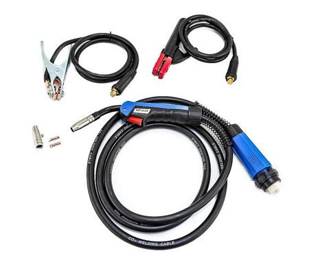 TIMP 2600 TORCHA MIF MB-24KD + PINZA PORTA ELECTRODO + PINZA DE MASA + CONTECTORES DE 1/2" -12,7MM (601.TIMP2600)