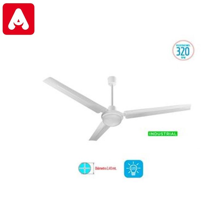 VENTILADOR DE TECHO LILIANA VTHI513 CHAPA BLANCA CON LUZ - 4605321 - Vista 1
