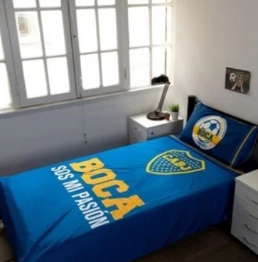 Sábanas Boca Juniors 1 plaza y media