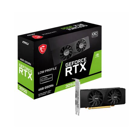 Placa de Video 6GB RTX3050 MSI LP 6G OC