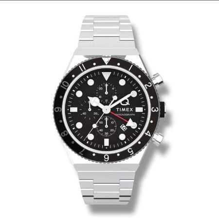 RELOJ ANALOGICO TIMEX CRONOGRAPH, 40MM , TODO DE ACERO, (RTX0657) (TW2V69800)