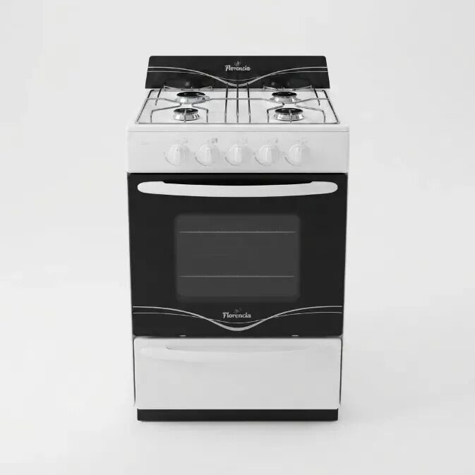 Cocina Florencia Recta 5516F a gas 4 hornallas Blanca Puerta Con Visor - Vista 1