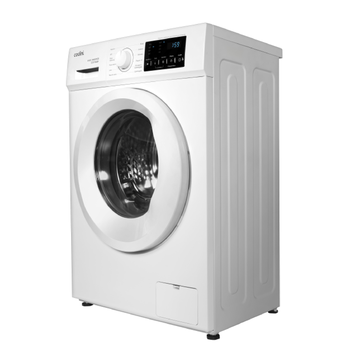 Lavarropas Automático Carga Frontal 6 kg 1000 RPM A Display Led Steam Blanco Codini - AIAFA6010B - Vista 3