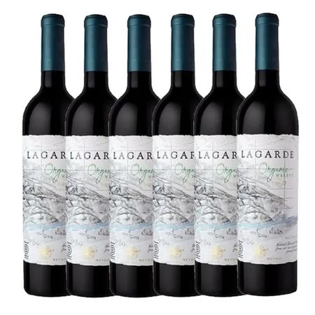 Set de 6 botellas de vino Lagarde Organic Malbec ( G-AC041)
