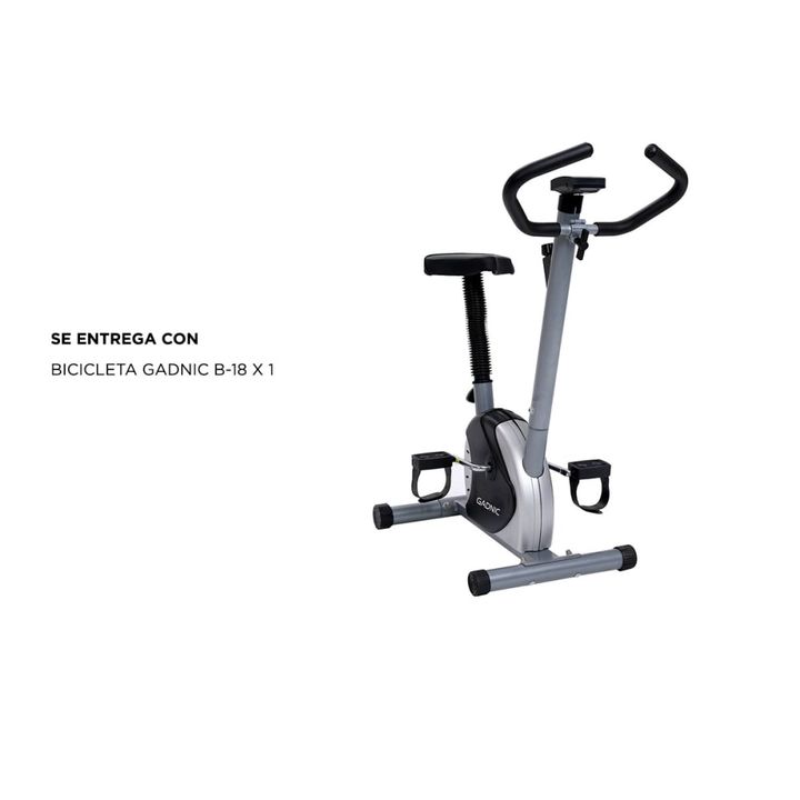 Bicicleta Fija Gadnic B-18 Hogareña Regulable 5 Programas Hasta 100kg Magnética - Vista 6