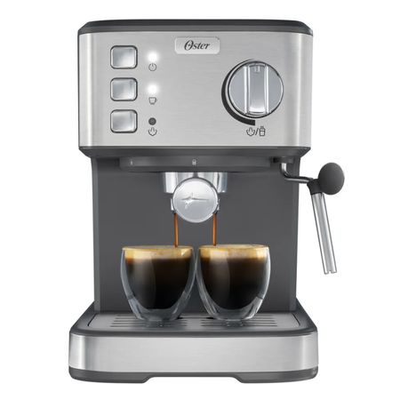 Cafetera Express Digital Compacta Silver 15 Bares Oster Bvstem5502